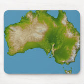 Kontinent Australiens Mousepad (Vorne)