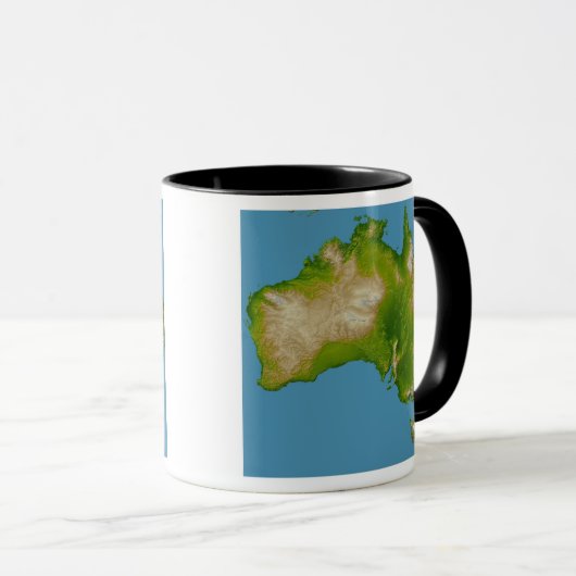 Kontinent Australiens Tasse (VorderseiteRechts)