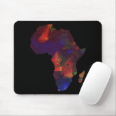 Kontinent-Kunst-Karte Afrikas bunte Afrika Mousepad (Mit Mouse)