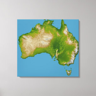 Kontinent von Australien Leinwanddruck