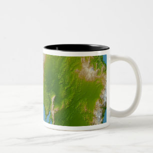Kontinent von Australien Zweifarbige Tasse