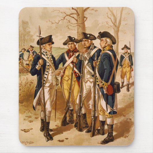 Kontinentale Soldaten durch Henry Alexander Ogden Mousepad (Vorne)