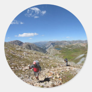Kontinentale Teilung - Colorado-Pfad Runder Aufkleber