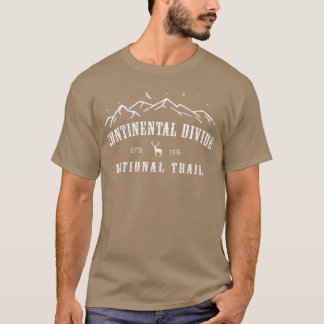 Kontinentale Teilung des US-Nationalwegs CDNST Bac T-Shirt