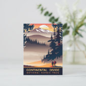 Kontinentale Teilung, nationaler Landschaftlicher  Postkarte (Stehend Vorderseite)