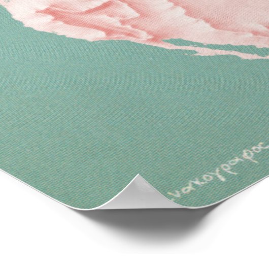 Kontinentale Trennlinien in Nordamerika Poster (Ecke)