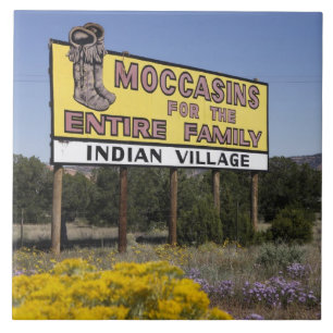 Kontinentale Wasserscheide, New Mexico, Route 66 Fliese