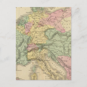 Kontinentaleuropa Postkarte