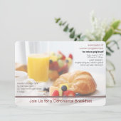 Kontinentalfrühstück Einladung (Stehend Vorderseite)