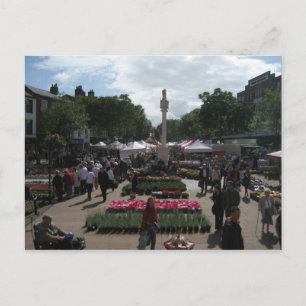 Kontinentalmarkt in Carlisle Cumbria Postkarte
