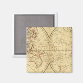 Kontinente Magnet (Vorderseite/Rückseite)