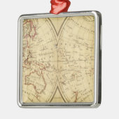 Kontinente Silbernes Ornament (Links)