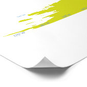 Kontinente Weltkarte Poster (Ecke)