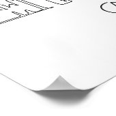 Kontinuierlicher Zeichn von Grand Rapids Skyline Poster (Ecke)