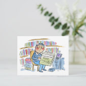 Kontinuierliches Lernen Postkarte (Stehend Vorderseite)