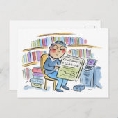 Kontinuierliches Lernen Postkarte (Vorne/Hinten)