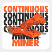 KONTINUIERLICHES MINERUM QUADRATISCHER AUFKLEBER (Vorderseite)