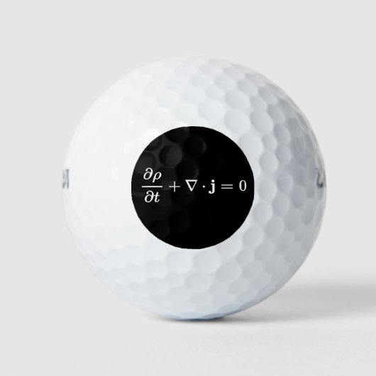 Kontinuitätsgleichung für alle Physikfelder Golfball (Vorderseite)