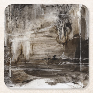 Kontinuum I Rechteckiger Pappuntersetzer