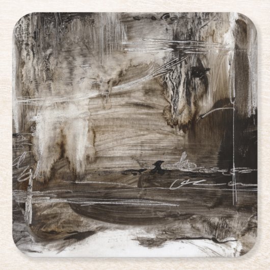 Kontinuum I Rechteckiger Pappuntersetzer (Vorderseite)