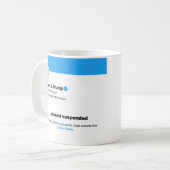 Konto gesperrt kaffeetasse (Vorderseite Links)