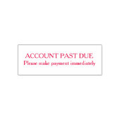 Konto überfällig Zahlung sofort abgezogen Permastempel (Design)