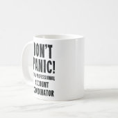 Kontokoordinator Funny Gift Kaffeetasse (Vorderseite Links)
