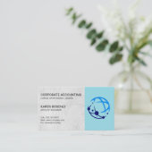 Kontomanager | Firmenlogo Global Visitenkarte (Stehend Vorderseite)