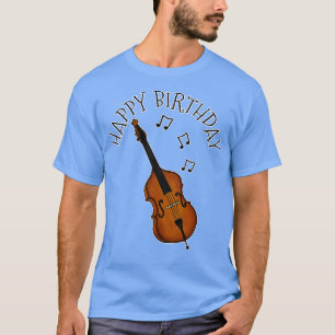 Kontrabass Alles Gute zum Geburtstag Bassist Jazz- T-Shirt