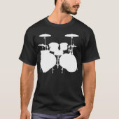 Kontrabass Drumset - Dunkelheit T-Shirt (Vorderseite)