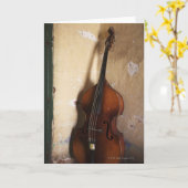Kontrabass Karte (Gelbe Blume)