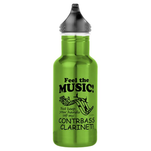 Kontrabass-Klarinette fühlen die Musik Edelstahlflasche (Rechts)