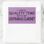 Kontrabass-Klarinette für den rechteckigen Stick Rechteckiger Aufkleber (Tasche)