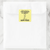 Kontrabass Klarinette Happy Place Aufkleber (Tasche)