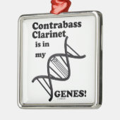Kontrabass-Klarinette ist in meinen Genen Silbernes Ornament (Links)