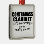 Kontrabass-Klarinette ist nicht alles Silbernes Ornament (Rechts)