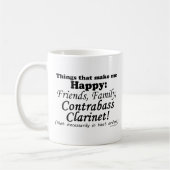 Kontrabass-Klarinette macht mich glücklich Kaffeetasse (Links)