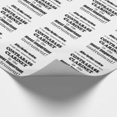 Kontrabass-Klarinette wichtigstes Instrument Geschenkpapier (Ecke)