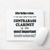 Kontrabass-Klarinette wichtigstes Instrument Mousepad (Mit Mouse)