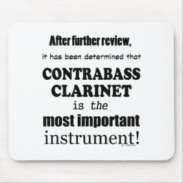 Kontrabass-Klarinette wichtigstes Instrument Mousepad