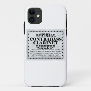 Kontrabass-Klarinettenlizenz Case-Mate iPhone Hülle