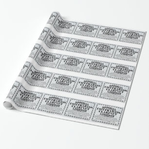 Kontrabass-Klarinettenlizenz Geschenkpapier