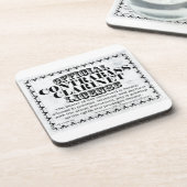 Kontrabass-Klarinettenlizenz Getränkeuntersetzer (Linke Seite)