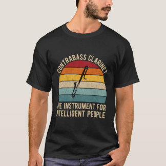 Kontrabass Klarinettenspieler für einen Klarinetti T-Shirt