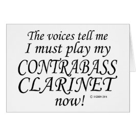Kontrabass Klarinettenstimmen sagen, müssen spiele