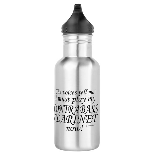 Kontrabass Klarinettenstimmen sagen, müssen spiele Edelstahlflasche (Rechts)