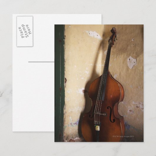 Kontrabass Postkarte (Vorne/Hinten)
