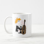 Kontrabass-Spieler Kaffeetasse (Links)