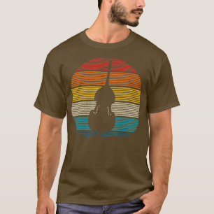 Kontrabass Vintage Player Orchester Musik Geschenk T-Shirt
