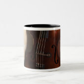 Kontrabass Zweifarbige Tasse (Mittel)